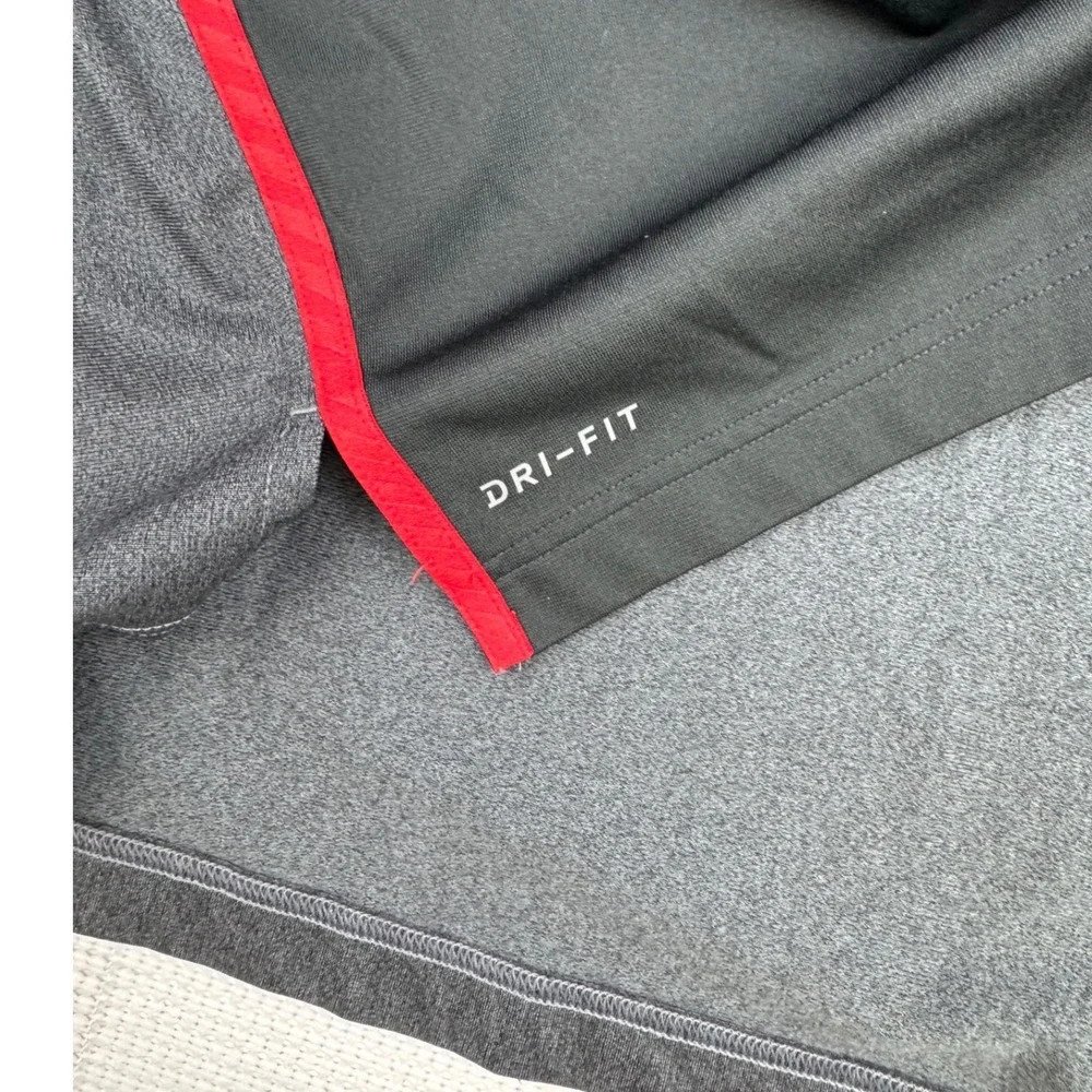 Nike Ohio State Buckeyes Dri-FIT Quarter Zip Pullover Mens XL Charcoal Grey NWT